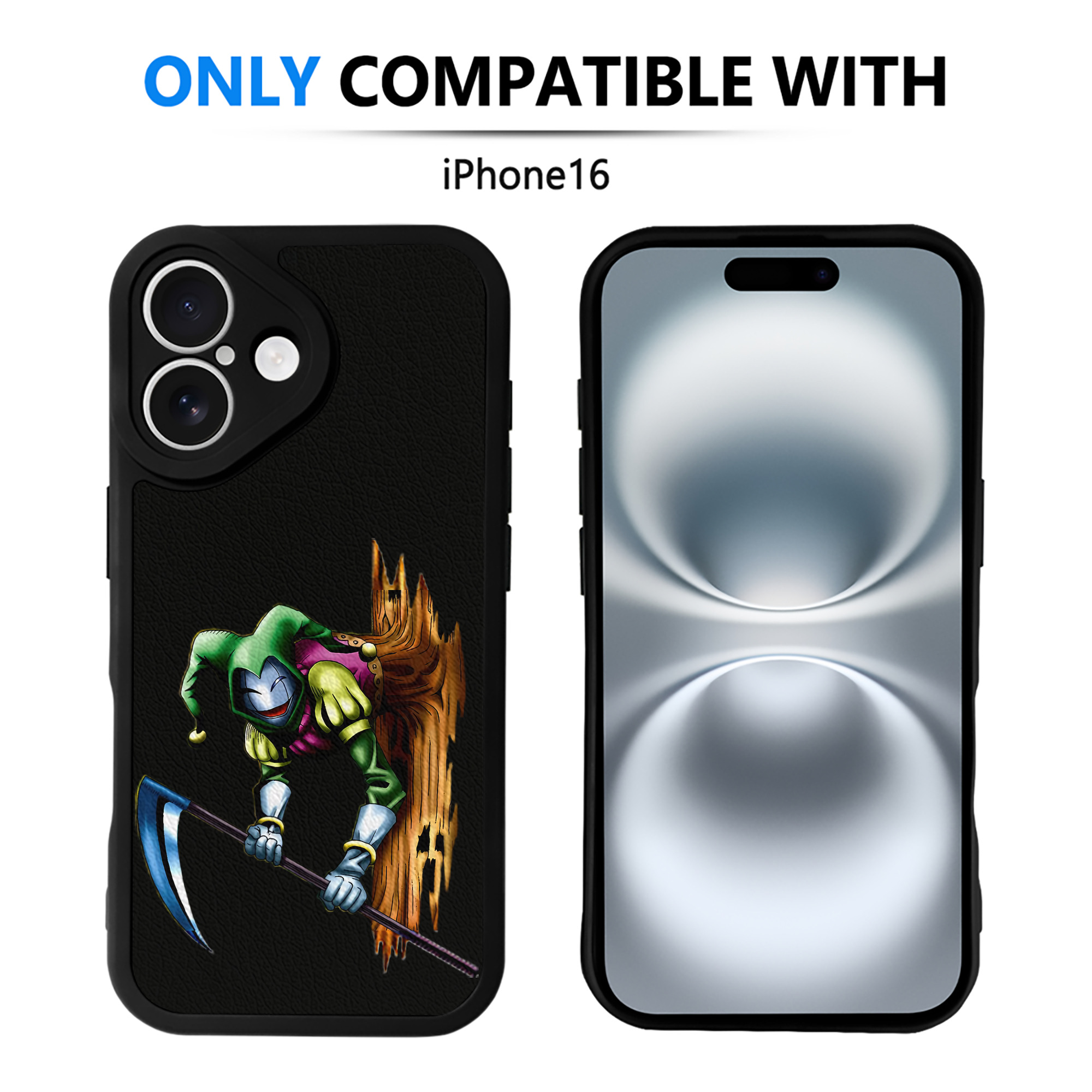 （画像用） 遊☆戯☆王 Yu-Gi-Oh! 【iPhone 16シリーズ対応】シリコンスマホケース（レザー調） 材質：シリコン